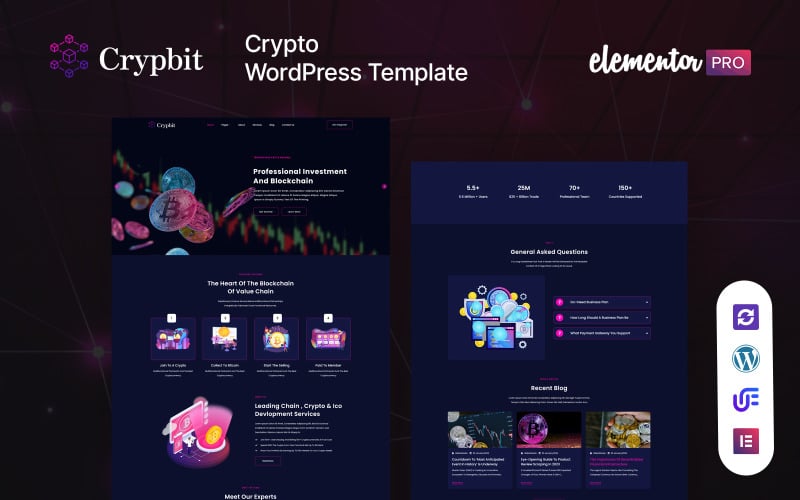 Crypbit - Bit硬币 And Cryptocurrency WordPress Theme