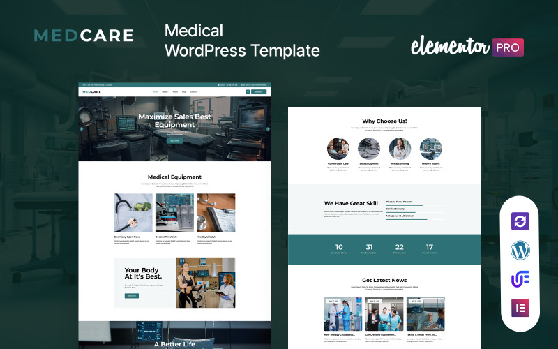 医疗保健- WordPress主题的医疗设备