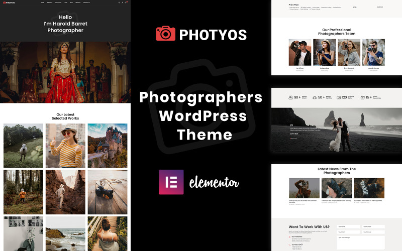 Photoos - Fotografen WordPress-thema