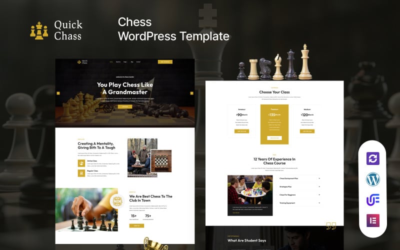 Quick Chass - Chess Club And Board Games WordPress Theme