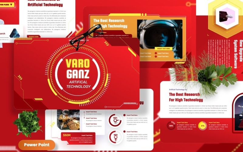 Varoganz - Tehcnology Powerpoint-mallar