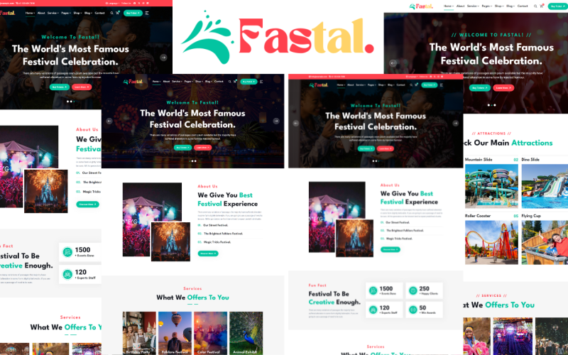 Fastal - Festival和park html5模板