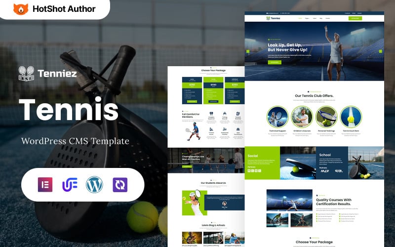 Teniez - Tenis ve Spor Kulübü WordPress Elementor Teması