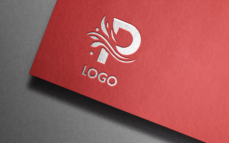 Sjabloon voor creatief Logo P-brief