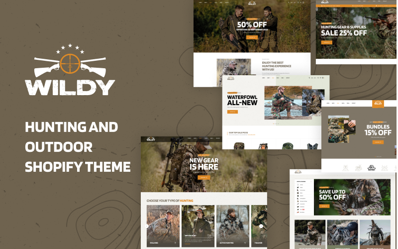 Ap Wildy - Tema Shopify para caza y actividades al aire libre