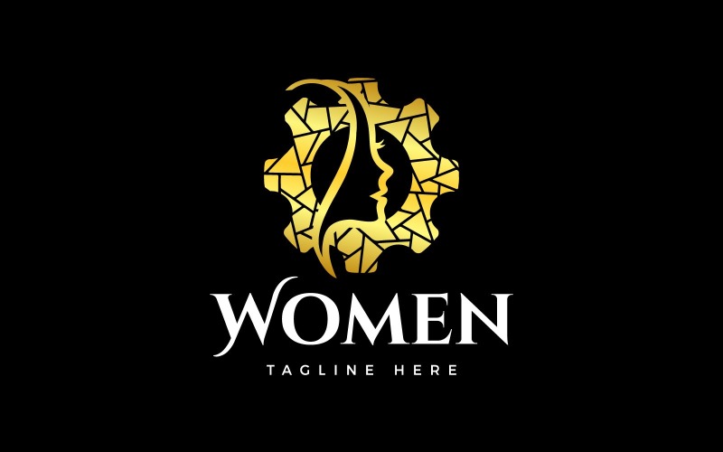 Luxurious Working Business Empowerment Women Logo Design