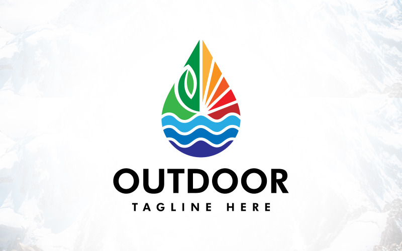 Natural Earth Energy Environment Outdoor Logo Design