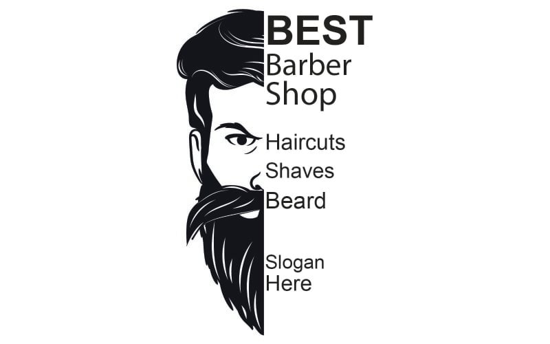 Bästa Barber Shop Logotypmallar