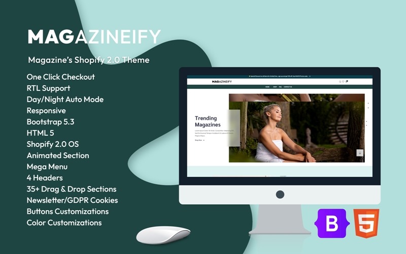 Magazineify - Shopify 2主题.0 du magazine