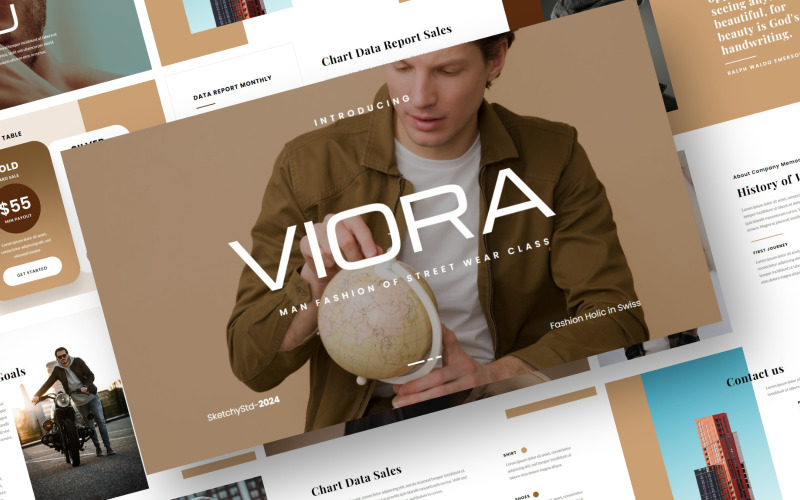Viora -模式powerpoint演示模板