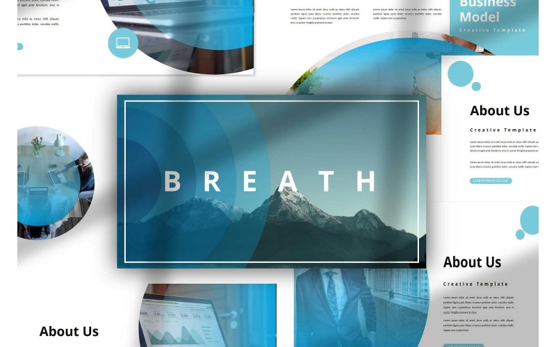 Breath Multipurpose PowerPoint-presentationsmallar