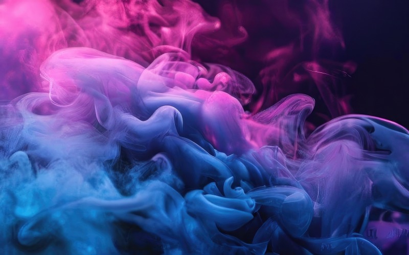 深蓝色和粉红色的颜色渐变烟雾壁纸背景设计v10