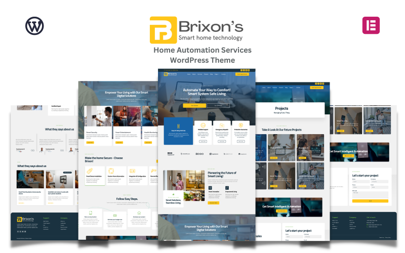 Brixon -家庭自动化 & 安全服务WordPress主题
