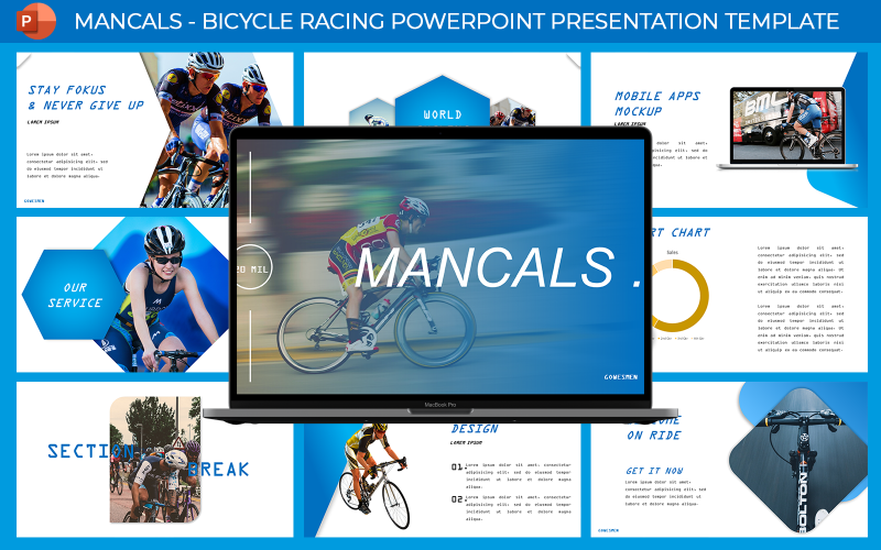 Mancals - Šablona prezentace cyklistického závodu