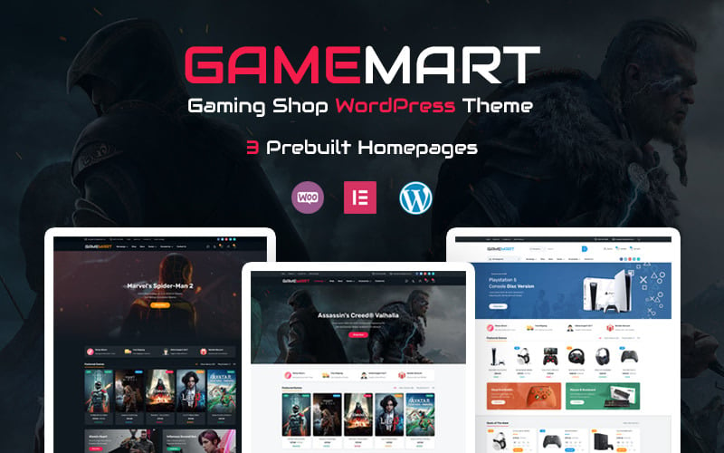 GameMart -游戏商店WooCommerce WordPress主题