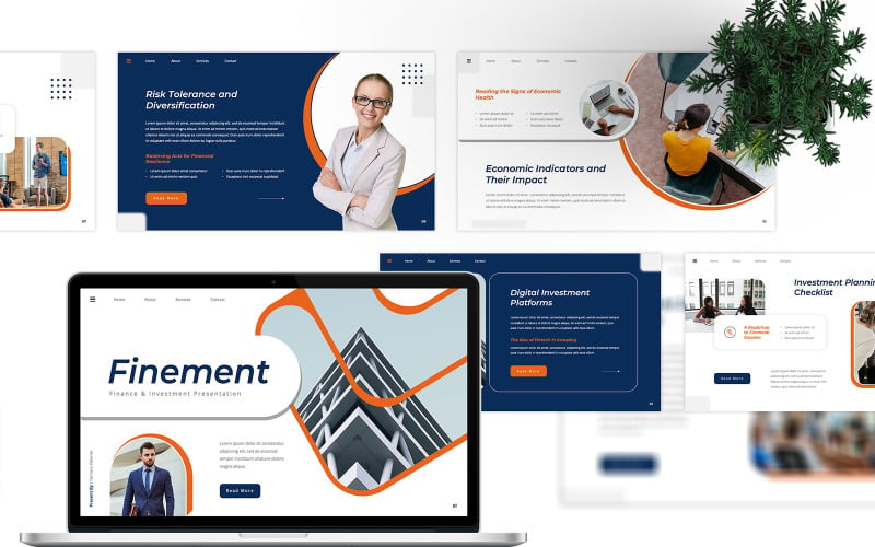 Finement - Finance & Investment PowerPoint Template