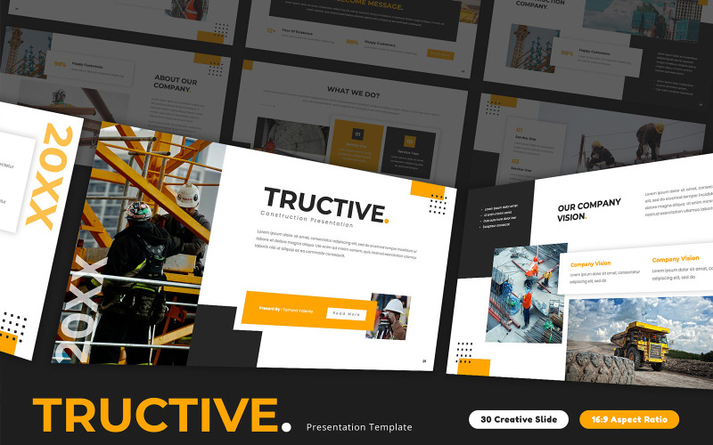 Tructive - Konstruktion PowerPoint-mall