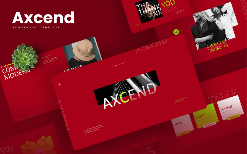 Axcend – divatos PowerPoint sablon