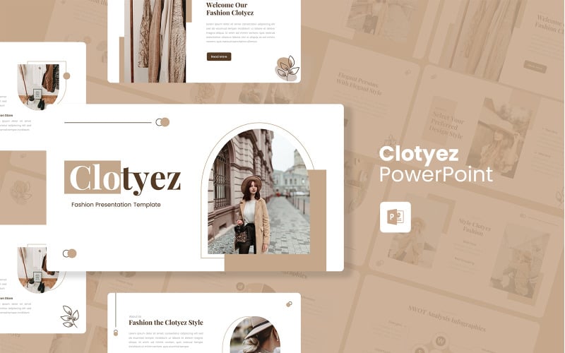 Clotyez - Mode PowerPoint-Vorlage