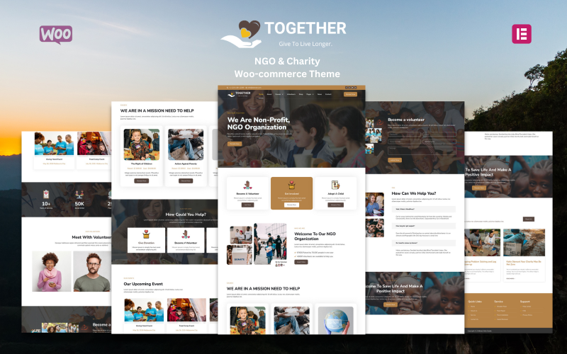 Együtt – NGO és jótékonysági WooCommerce téma