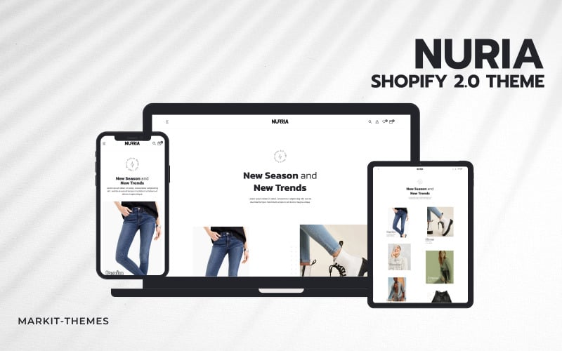 Nuria -高级时尚商店.0 Theme
