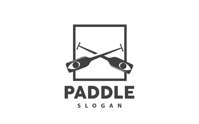 Paddle Logo Boat Design Vector Illustration DesignV25