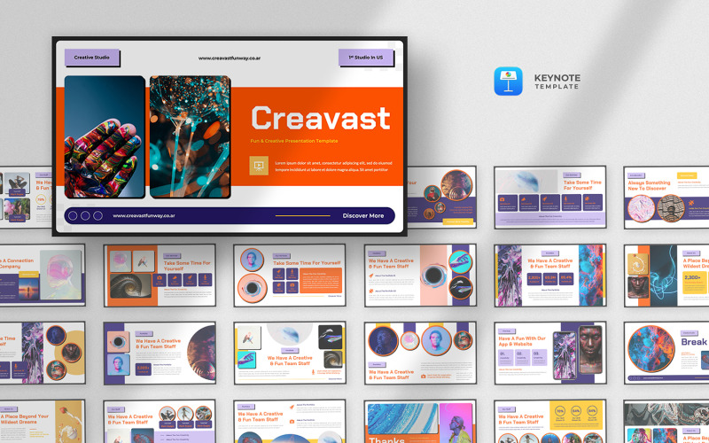 Creavast - Eğlenceli ve Yaratıcı Açılış Konuşması Şablonu