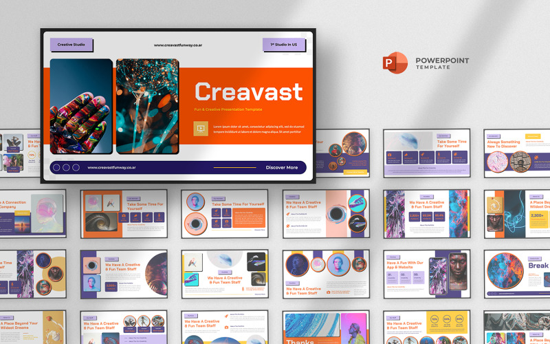 Creavast - Modèle Powerpoint amusant et créatif