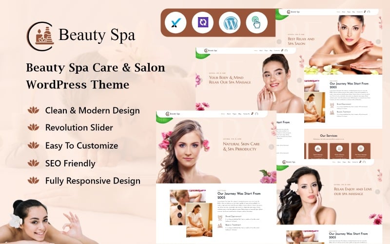 Beauty Spa Care and Salon WordPress Theme