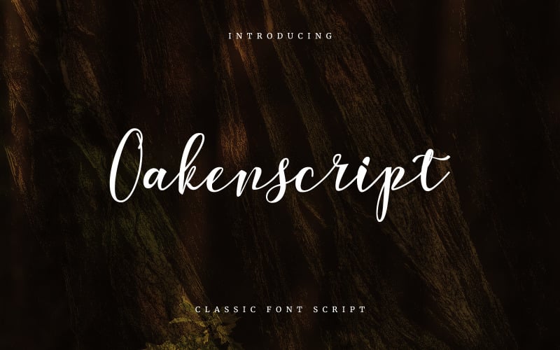 Oakenscript -一个经典字体脚本