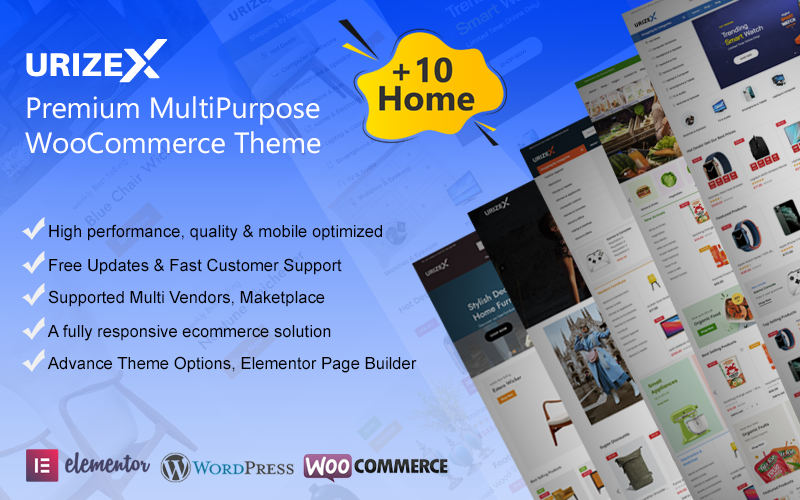 Urizex - WordPress主题元素多功能高级WooCommerce