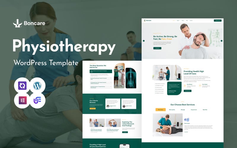 Boncare - Physiotherapy And Physical Therapy WordPress Elementor Theme