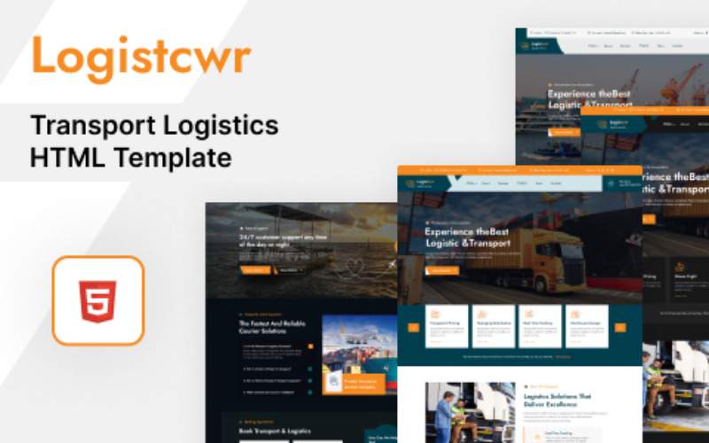 Logistcwr - HTML-mall för transport och logistik