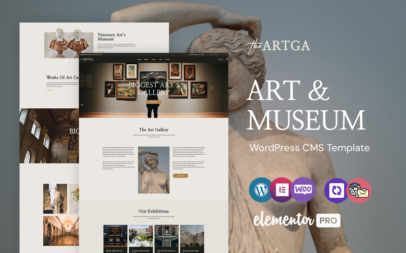 艺术画廊和博物馆元素WordPress主题