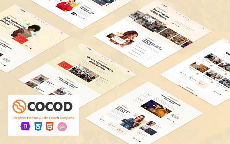 Cocod - Modelo HTML5 de mentor pessoal e treinador de vida
