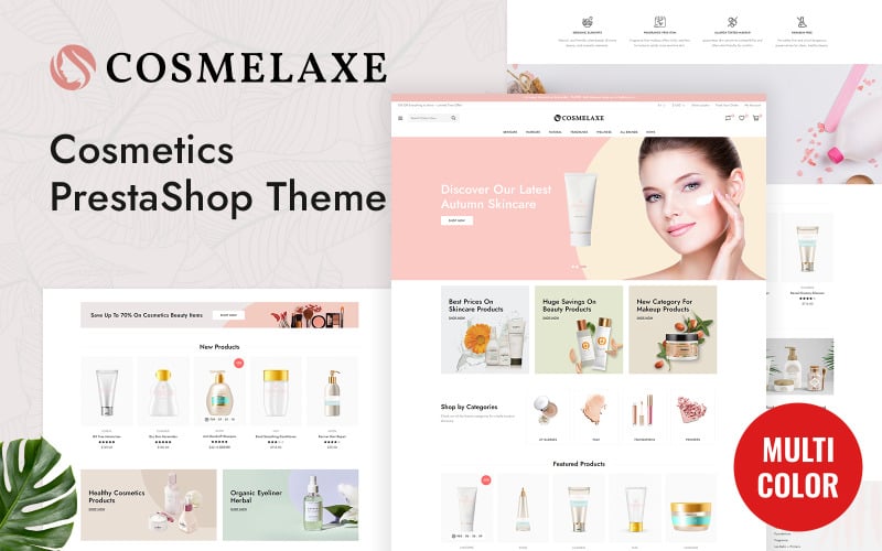 Cosmelaxe - Tema PrestaShop para tienda de cosméticos y belleza