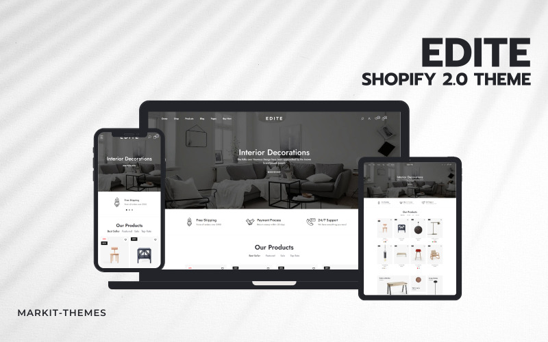 Edite - 高级家具 Shopify 2.0 主题