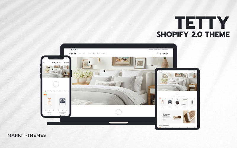 Tetty - Thème Shopify 2.0 pour meubles haut de gamme