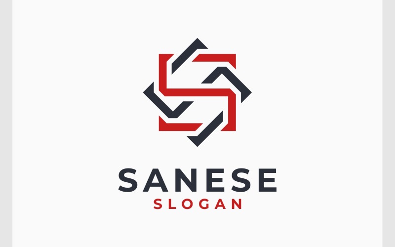 SS Logo极简主义几何字母