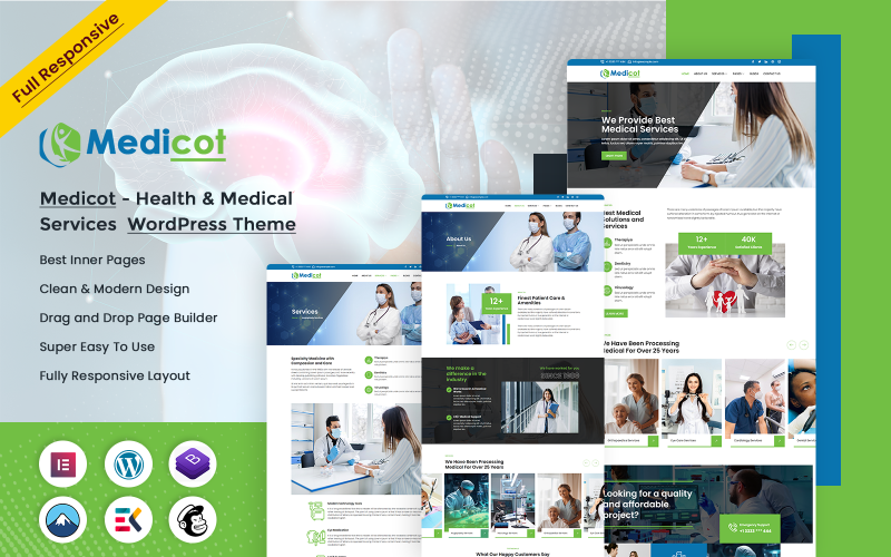 Medicot -医疗保健和医生WordPress主题