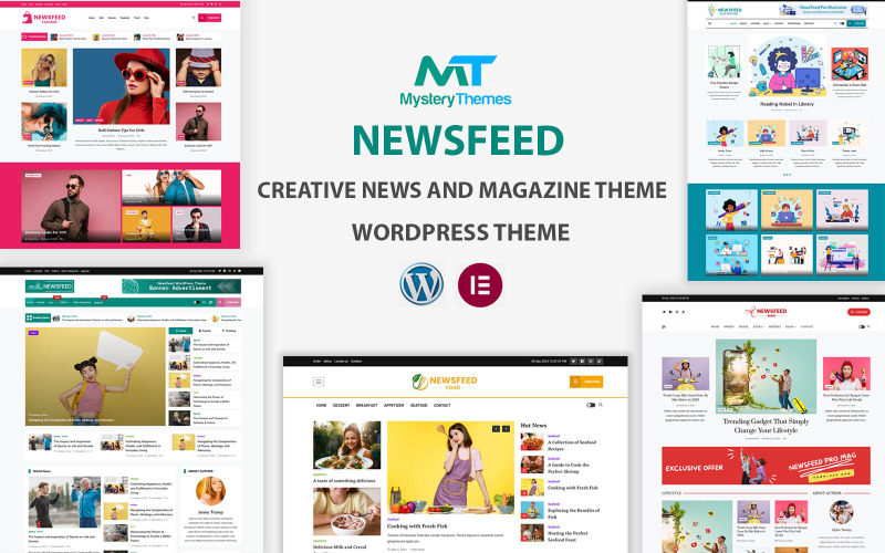 Newsfeed:适用于报纸、杂志、新闻门户和博客的最佳WordPress主题