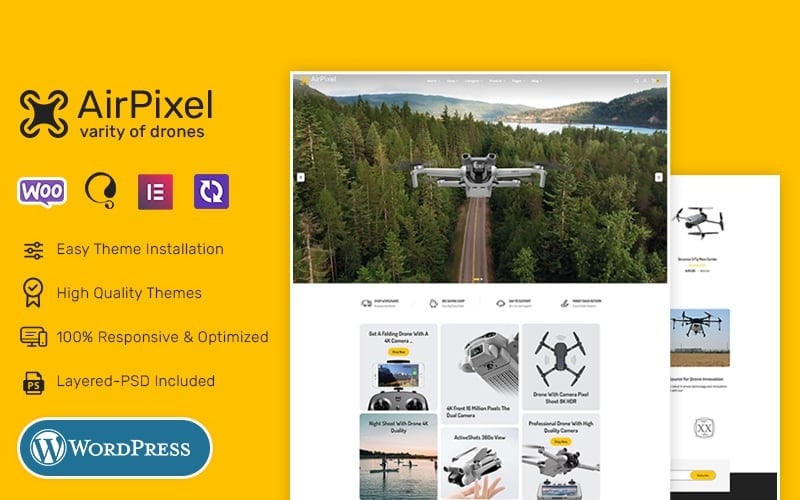 AirPixel - WooCommerce主题最适合无人机，扬声器 & Smart Gadgets
