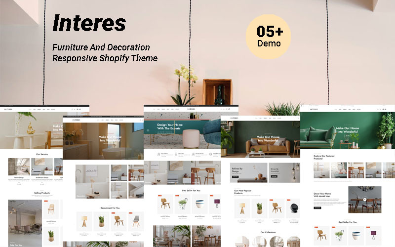 Intressen - Möbler och dekoration Responsivt Shopify-tema