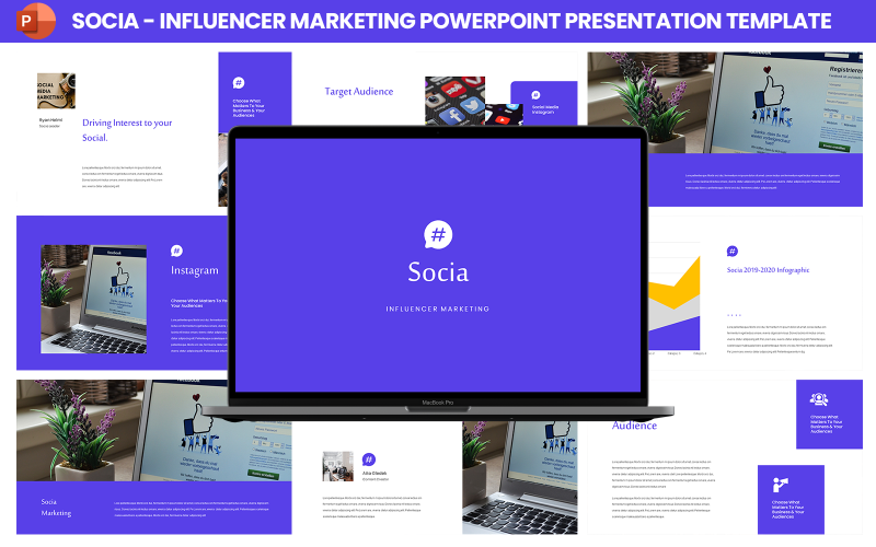 Socia - Influencer Marketing Sunum Şablonu