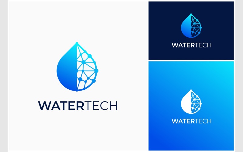 Logo della tecnologia Water Drop