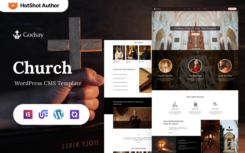 Godsay - Tema WordPress Elementor per religione e chiesa