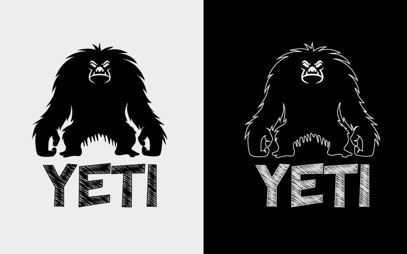 Yeti Logo. 雪人标志Png, SVG，矢量