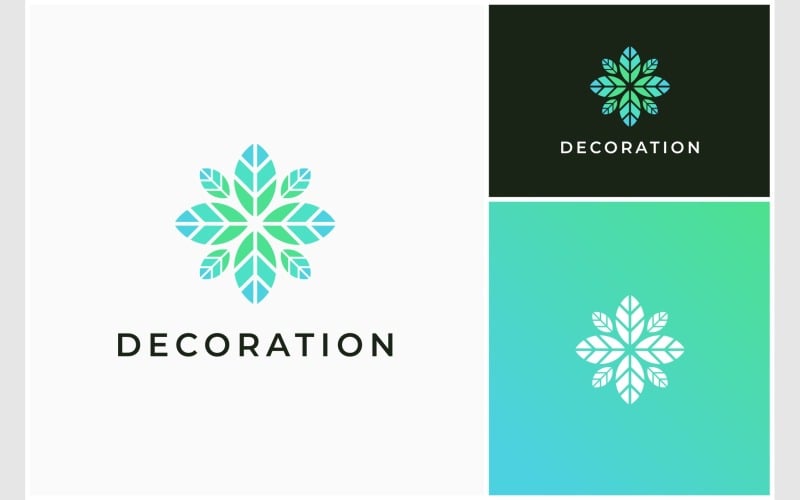 Flower Leaf Foliage Decoration Logo