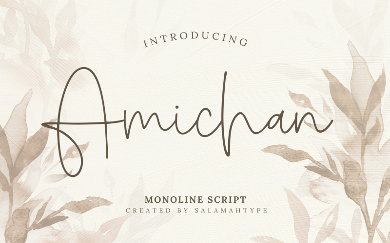Amichan -美丽的脚本字体