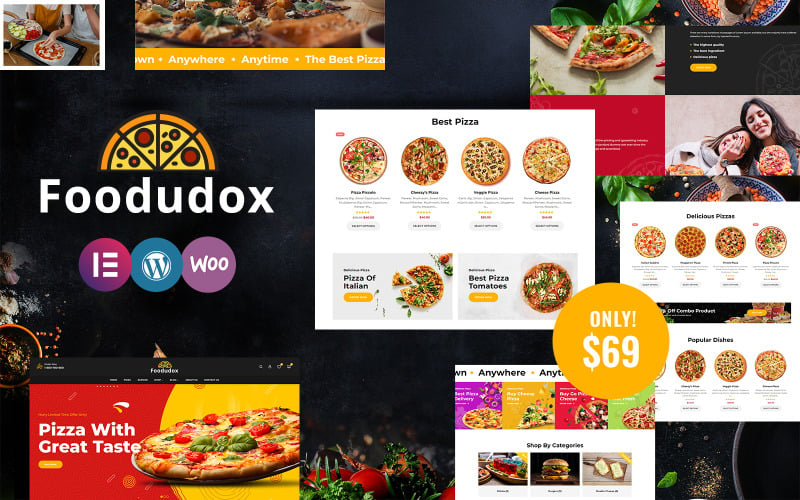 Foodudox - Pizza, Fast Food i Restauracja Motyw WooCommerce